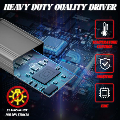 Ampoule LED H7 pour phare de voiture, 60 W, 8 000 lm, 6 000 K, trois couleurs, avec télécommande, lot de 2 SH04051452-09